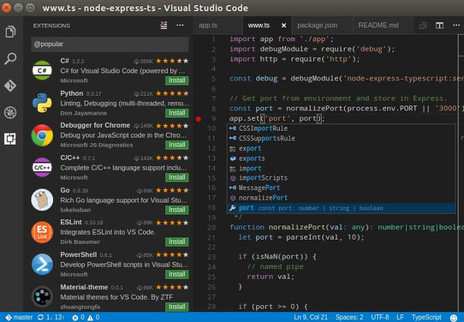 salesforce extensions for visual studio code